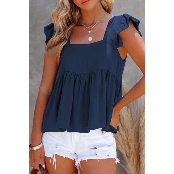 Everyday the Label Tops - Everyday the Label Women Dark Blue Blouses & Shirts